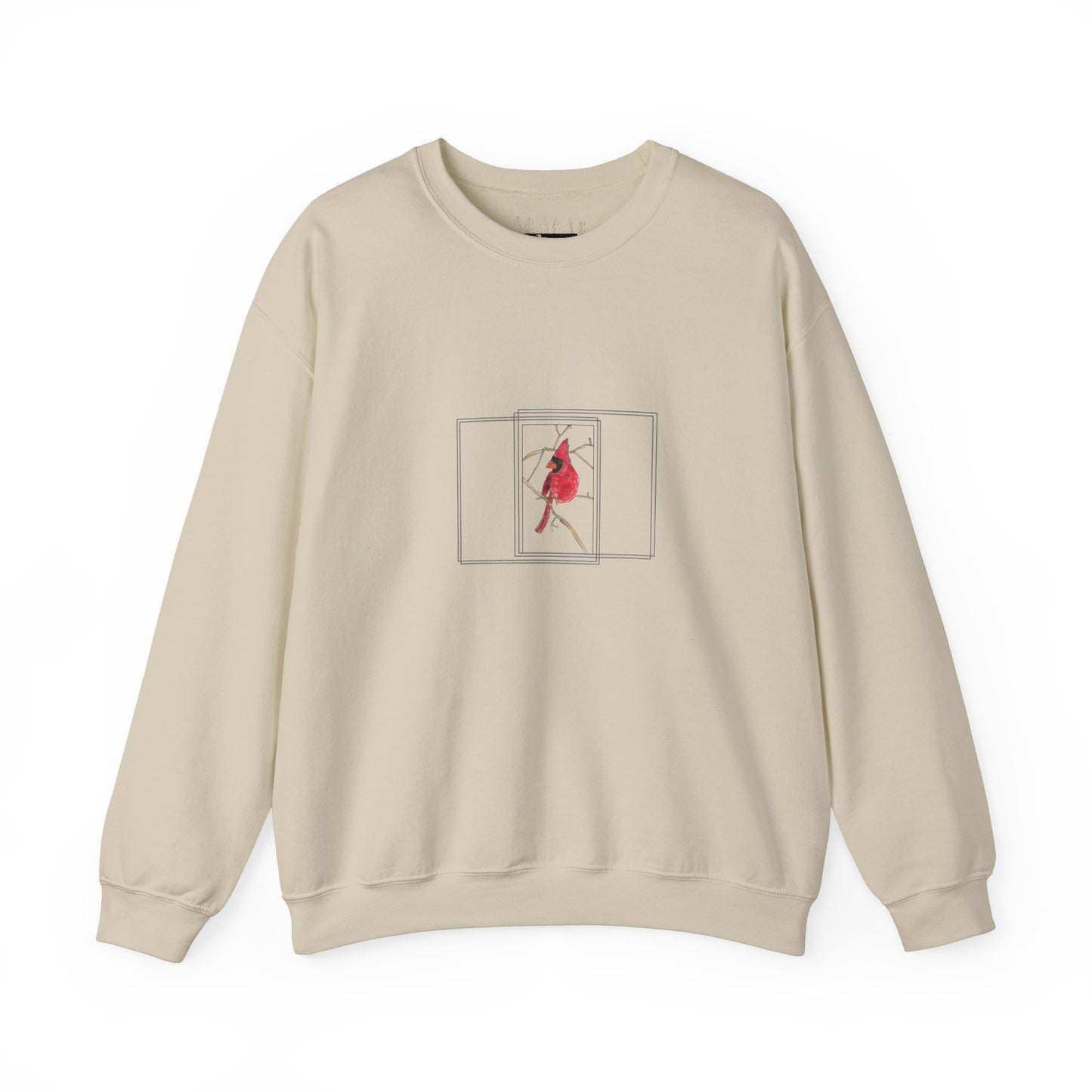 Northern Cardinal Child Art -- Unisex Sweatshirt