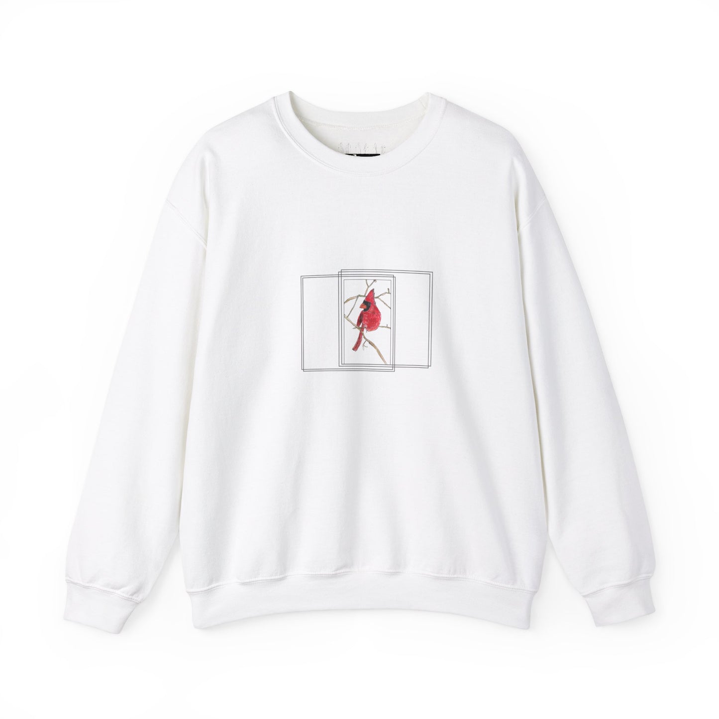 Northern Cardinal Child Art -- Unisex Sweatshirt