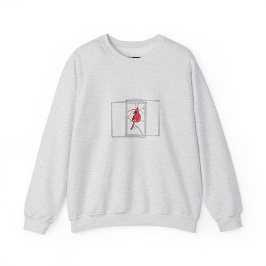 Northern Cardinal Child Art -- Unisex Sweatshirt